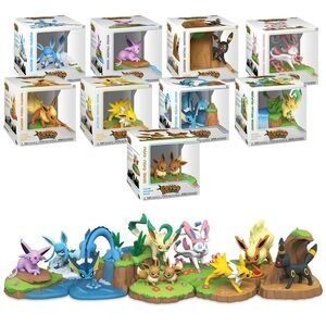 Rare - Funko Pokemon Eevee and Friends Figures Pokemon Eeveelution Figure Set